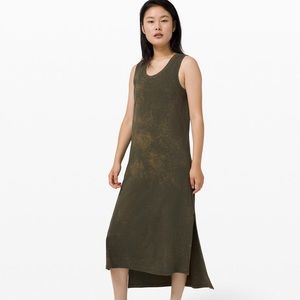 Lululemon All Yours Maxi Green Dress Size 4